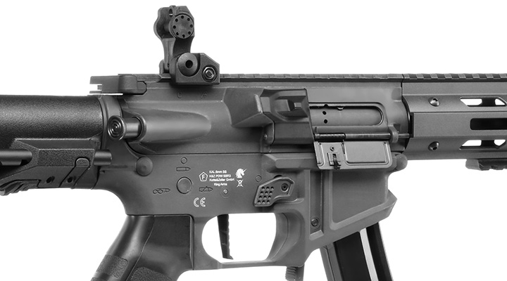 King Arms PDW 9mm SBR SD M-LOK Polymergehuse S-AEG 6mm BB Urban Grey Bild 8