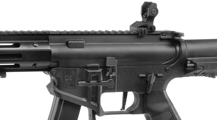 King Arms PDW 9mm SBR M-LOK SD Polymergehuse S-AEG 6mm BB schwarz Bild 7