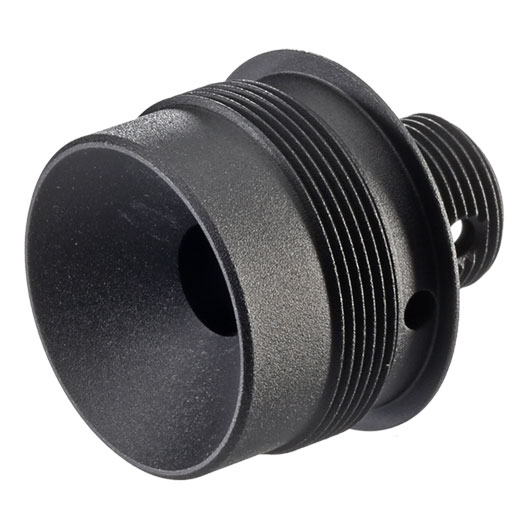 Action Army Barrel Extension / Silencer Adapter 14mm- schwarz f. Cybergun SPR A5M / DT M40 Bild 1