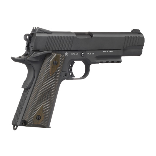 KWC M1911 A1 TAC Vollmetall CO2 BlowBack 6mm BB grau-schwarz - Special Limited Edition Bild 4