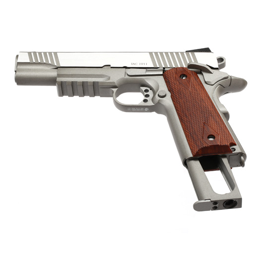KWC M1911 A1 TAC Vollmetall CO2 BlowBack 6mm BB Stainless-Grey - Special Limited Edition Bild 5