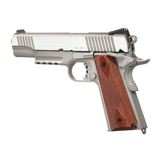 KWC M1911 A1 TAC Vollmetall CO2 BlowBack 6mm BB Stainless-Grey - Special Limited Edition Bild 8