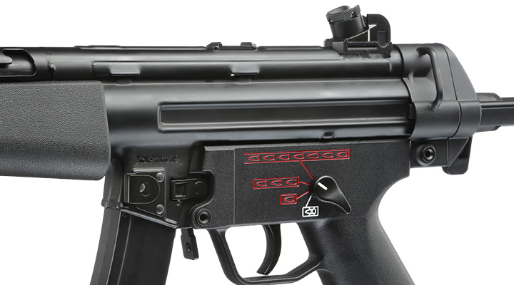 Versandrcklufer ICS CES-P A5 SMG Vollmetall SSS-Mosfet 2.0 S-AEG 6mm BB schwarz Bild 7