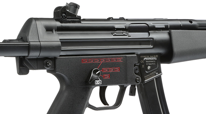 Versandrcklufer ICS CES-P A5 SMG Vollmetall SSS-Mosfet 2.0 S-AEG 6mm BB schwarz Bild 8