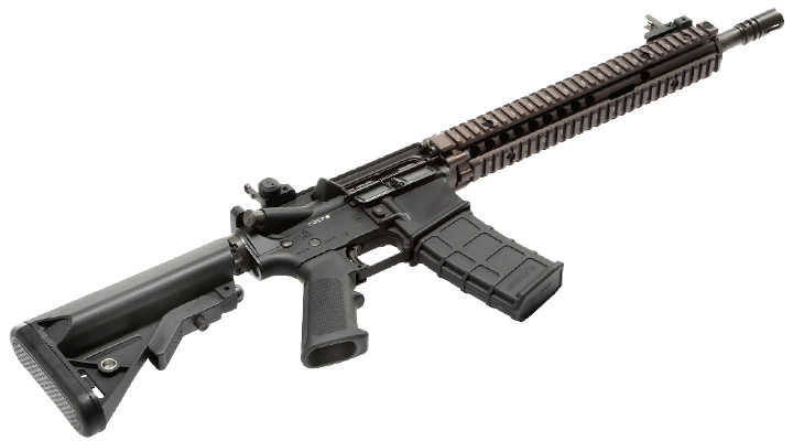GHK Colt / Daniel Defense M4A1 RIS II Vollmetall Gas-Blow-Back 6mm BB Dualtone Bild 4
