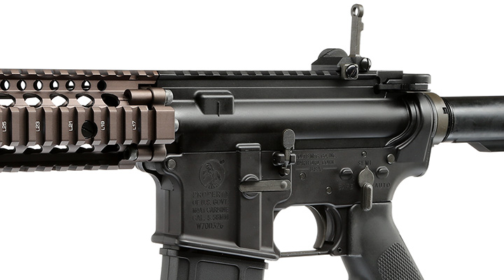 GHK Colt / Daniel Defense M4A1 RIS II Vollmetall Gas-Blow-Back 6mm BB Dualtone Bild 7