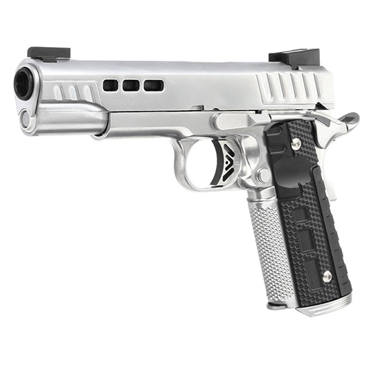 Ascend KP1911 Custom Vollmetall GBB 6mm BB Satin-Chrome