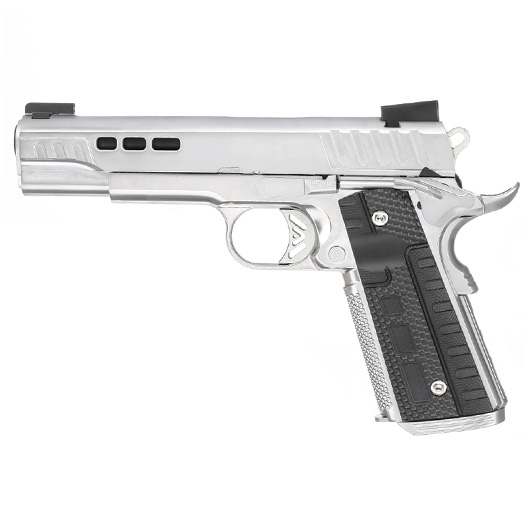 Ascend KP1911 Custom Vollmetall GBB 6mm BB Satin-Chrome Bild 1