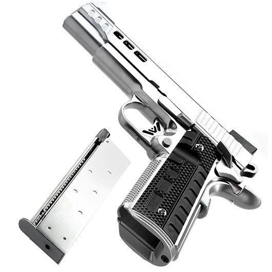 Ascend KP1911 Custom Vollmetall GBB 6mm BB Satin-Chrome Bild 6