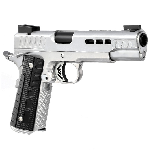 Ascend KP1911 Custom Vollmetall GBB 6mm BB Satin-Chrome Bild 7