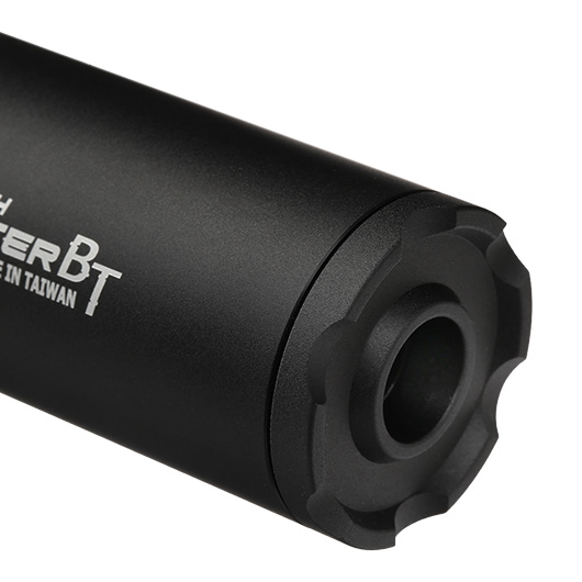 Acetech Lighter BT Aluminium Silencer Mini Tracer Unit / Chronograph inkl. LiPo Akku 11mm+ / 14mm- schwarz Bild 4