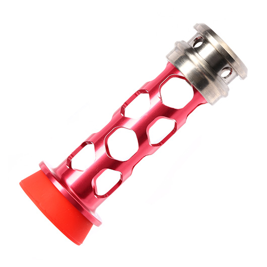 Ares C.P.S.B. Titanium / Aluminium Ultra Light Piston f. Ares Striker rot - Type D - Large Volume Bild 2