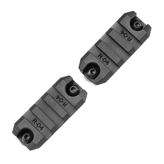 Ares M-Lok 21mm Polymer-Schienen Set 3 Slots / 50mm (2 Stck) schwarz