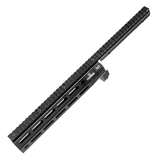 Ares Amoeba M-LOK CNC Aluminium Railed Handguard f. Striker Gewehrserie schwarz Bild 4