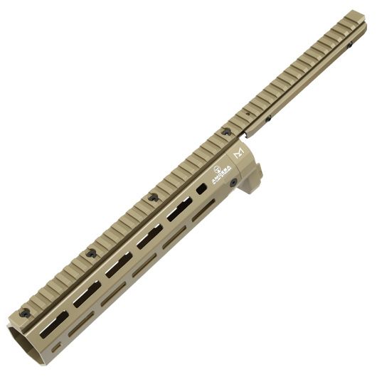 Ares Amoeba M-LOK CNC Aluminium Railed Handguard f. Striker Gewehrserie Dark Earth Bild 4