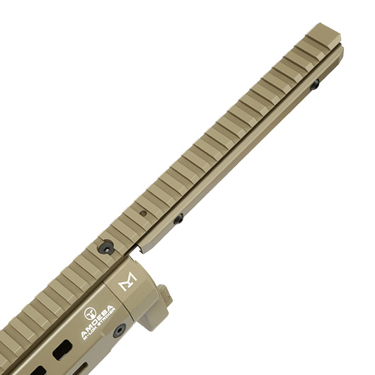 Ares Amoeba M-LOK CNC Aluminium Railed Handguard f. Striker Gewehrserie Dark Earth Bild 6