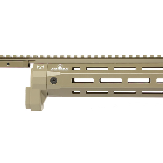 Ares Amoeba M-LOK CNC Aluminium Railed Handguard f. Striker Gewehrserie Dark Earth Bild 7