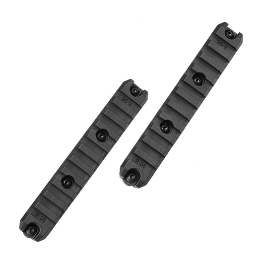 Ares M-Lok 21mm Polymer-Schienen Set 11 Slots / 129mm (2 Stck) schwarz
