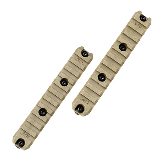 Ares M-Lok 21mm Polymer-Schienen Set 11 Slots / 129mm (2 Stck) Dark Earth