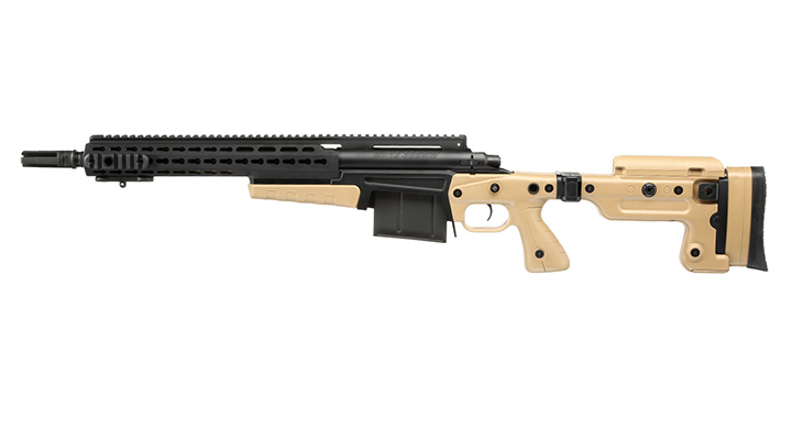 ASG / Archwick Accuracy Int. USMC MK13 Compact Bolt Action Snipergewehr Springer 6mm BB Tan Bild 1