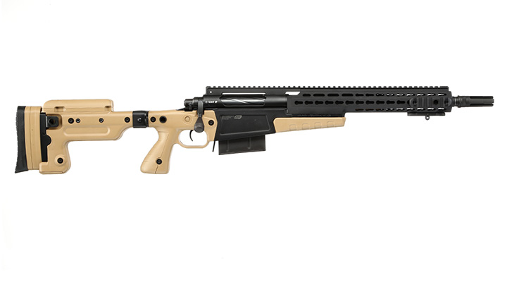ASG / Archwick Accuracy Int. USMC MK13 Compact Bolt Action Snipergewehr Springer 6mm BB Tan Bild 2