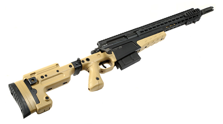 ASG / Archwick Accuracy Int. USMC MK13 Compact Bolt Action Snipergewehr Springer 6mm BB Tan Bild 5