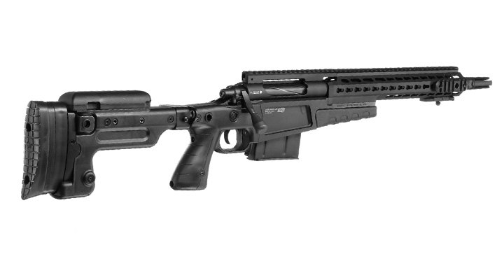 ASG / Archwick Accuracy Int. USMC MK13 Compact Bolt Action Snipergewehr Springer 6mm BB schwarz Bild 3