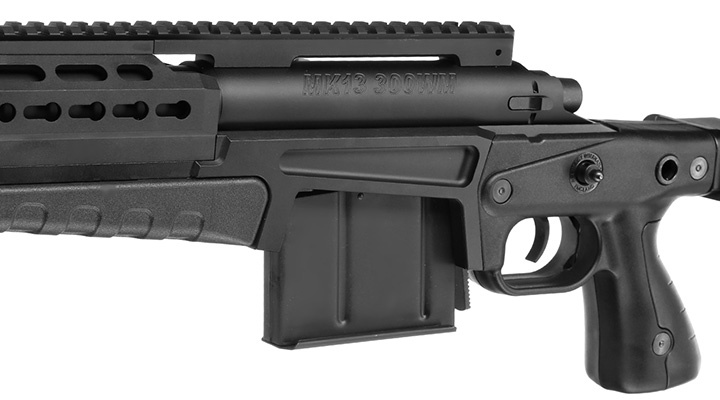 ASG / Archwick Accuracy Int. USMC MK13 Compact Bolt Action Snipergewehr Springer 6mm BB schwarz Bild 8