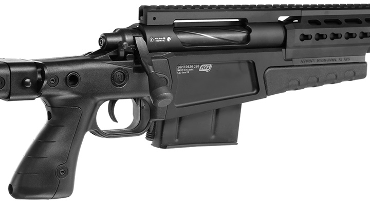 ASG / Archwick Accuracy Int. USMC MK13 Compact Bolt Action Snipergewehr Springer 6mm BB schwarz Bild 9