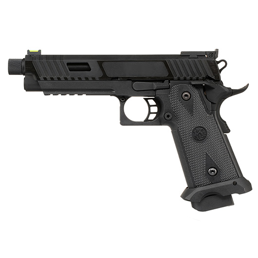 KLI Hi-Capa 5.1 Kiki Mora Airsoftpistole Vollmetall GBB 6mm BB Blackout Edition inkl. Koffer Bild 1