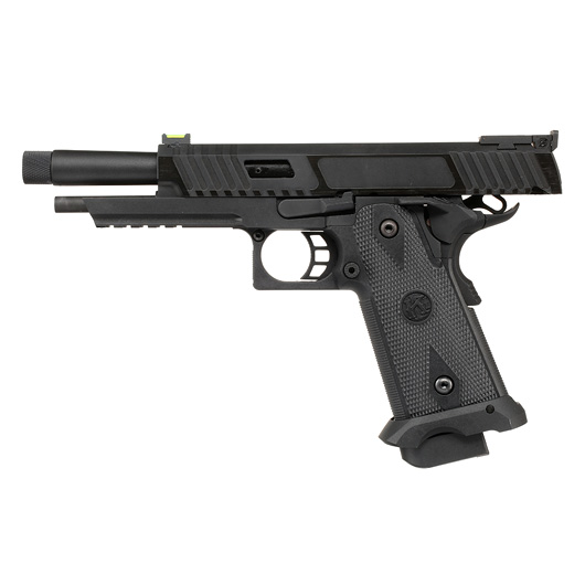 KLI Hi-Capa 5.1 Kiki Mora Airsoftpistole Vollmetall GBB 6mm BB Blackout Edition inkl. Koffer Bild 2