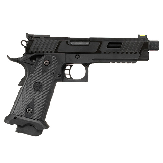KLI Hi-Capa 5.1 Kiki Mora Airsoftpistole Vollmetall GBB 6mm BB Blackout Edition inkl. Koffer Bild 3
