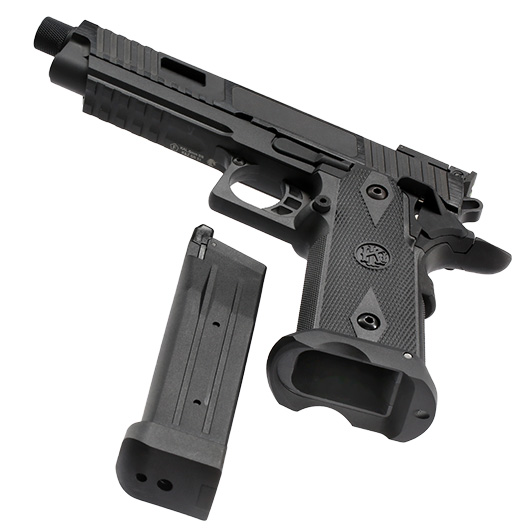 KLI Hi-Capa 5.1 Kiki Mora Airsoftpistole Vollmetall GBB 6mm BB Blackout Edition inkl. Koffer Bild 6