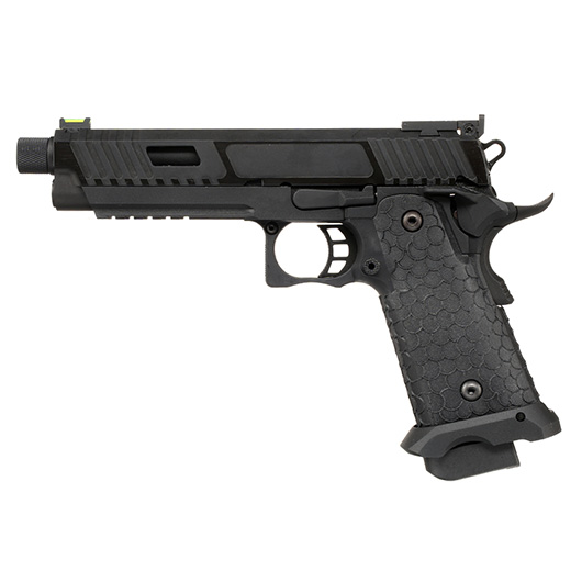 KLI Hi-Capa 5.1 Baba Yaga Airsoftpistole Vollmetall GBB 6mm BB Blackout Edition inkl. Koffer Bild 1