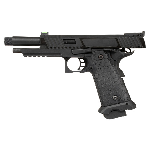 KLI Hi-Capa 5.1 Baba Yaga Airsoftpistole Vollmetall GBB 6mm BB Blackout Edition inkl. Koffer Bild 2