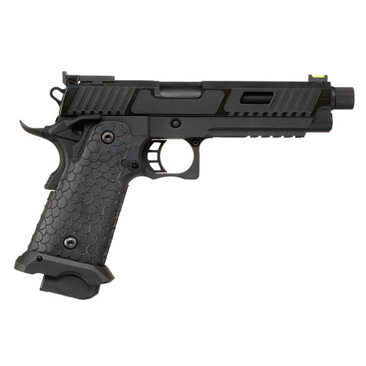 KLI Hi-Capa 5.1 Baba Yaga Airsoftpistole Vollmetall GBB 6mm BB Blackout Edition inkl. Koffer Bild 3