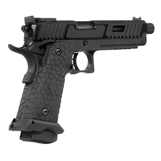 KLI Hi-Capa 5.1 Baba Yaga Airsoftpistole Vollmetall GBB 6mm BB Blackout Edition inkl. Koffer Bild 4