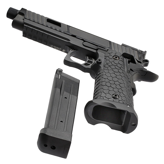 KLI Hi-Capa 5.1 Baba Yaga Airsoftpistole Vollmetall GBB 6mm BB Blackout Edition inkl. Koffer Bild 6