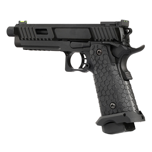 KLI Hi-Capa 5.1 Baba Yaga Airsoftpistole Vollmetall GBB 6mm BB Blackout Edition inkl. Koffer Bild 8