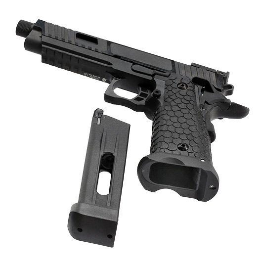 KLI Hi-Capa 5.1 Baba Yaga Airsoftpistole Vollmetall CO2BB 6mm BB Blackout Edition Bild 6