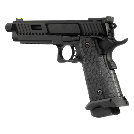 KLI Hi-Capa 5.1 Baba Yaga Airsoftpistole Vollmetall CO2BB 6mm BB Blackout Edition Bild 8