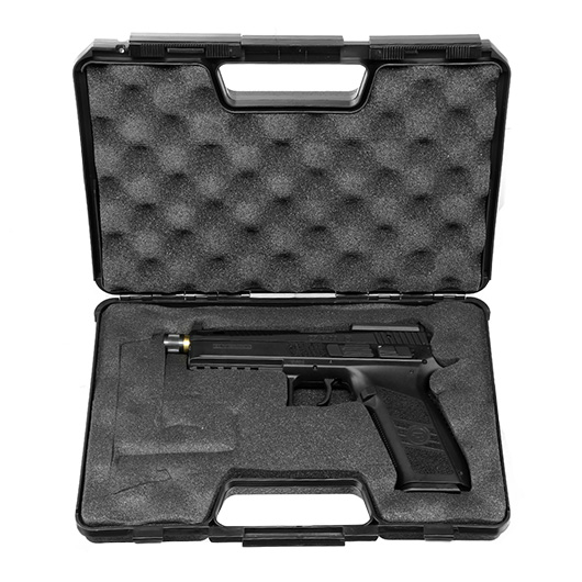 KJ Works CZ P-09 OR Optics Ready mit Metallschlitten CO2BB 6mm BB schwarz / gold Bild 10