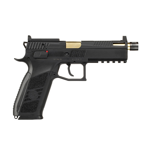 KJ Works CZ P-09 OR Optics Ready mit Metallschlitten CO2BB 6mm BB schwarz / gold Bild 3