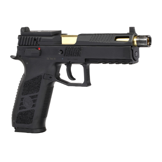 KJ Works CZ P-09 OR Optics Ready mit Metallschlitten CO2BB 6mm BB schwarz / gold Bild 7