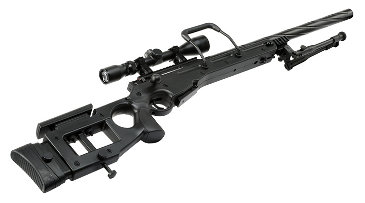 Well MB4420D SV-98 Snipergewehr inkl. Zweibein / Zielfernrohr Springer 6mm BB schwarz Bild 4