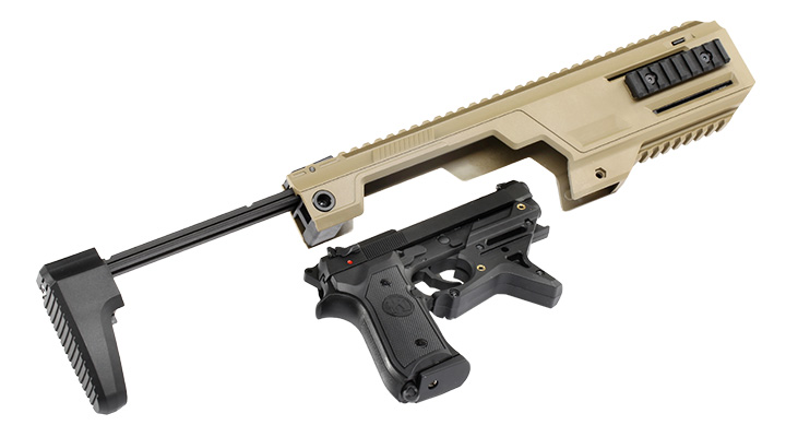SRC SR92 / M92 SMG Carbine Conversion Kit Desert Tan Bild 6