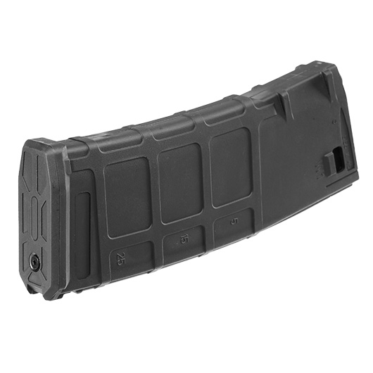 DBoys M4 / M16 Poly-Mag Polymer-Magazin Mid-Cap 130 Schuss schwarz - inkl. Staubschutzkappe Bild 1