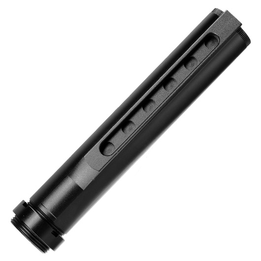 Big Dragon M4 Aluminium Stock-Tube mit 6 Positionen und Abdeckung schwarz Bild 5