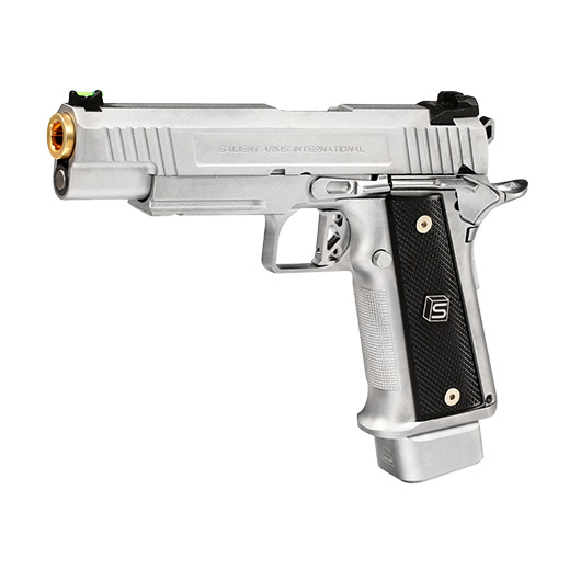 EMG / Salient Arms Int. DS 2011 Hi-Capa 5.1 Vollmetall GBB 6mm BB silber