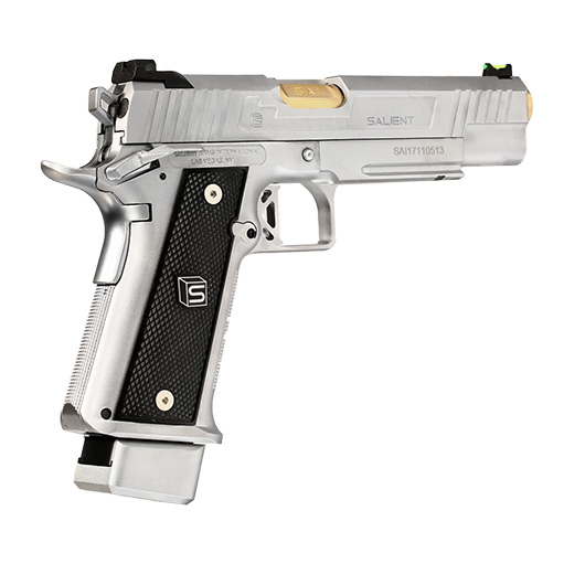 EMG / Salient Arms Int. DS 2011 Hi-Capa 5.1 Vollmetall GBB 6mm BB silber Bild 4